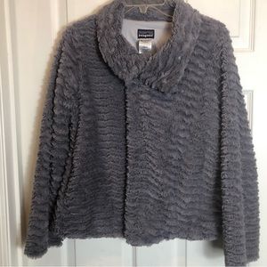Patagonia Pelage Zip Snap Gray Jacket Coat  Size S